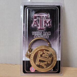 Texas A&M Gold Key Chain NIP
